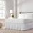 Easy Fit Pom Pom Valance Sheet White (203.2x152.4cm)