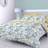 Catherine Lansfield Inga Leaf Duvet Cover Green, Blue, Grey, Yellow