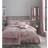 Catherine Lansfield Crushed Velvet Duvet Cover Pink (200x200cm)