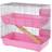 Little Friends Rabbit Cage 100cm Pink 2 Tiers Brand New Small Pet Guinea Pig