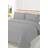 Brentfords Plain Dyed Duvet Cover Silver, Grey