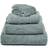 Mille Notti Fontana Eco Bath Towel Green, Grey (70x50cm)