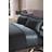 Sienna Glitter Crushed Panel Duvet Cover Black, Grey, Silver