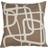 Fondaco STREET, grafiskt mönster Kuddöverdrag Grå, Vit, Beige (50x50cm)