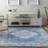 Nourison Modern Persian Blue, Pink, White, Grey