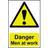 Scan adhesive semi-rigid PVC Danger Men At Work 400 Easy