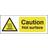 Safety Sign Caution Hot Surface A5