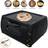 Kukoo Mini Tandoor Chapati Lahmacun Naan Bread Aluminium, Black, Red