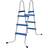 Jilong JLeisure 43-in Aluminum A-frame Pool Ladder with Hand Rail 211284