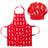 Solstickan Kockmössa Apron Red (29.5x20cm)