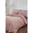 Sienna Glitter Teddy Duvet Cover Pink, Silver
