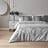 Paoletti Symphony Metallic Jacquard Duvet Cover Silver