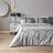 Symphony Metallic Jacquard Duvet Cover Silver