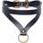 Master Series Bondage Baddie Collar With O-ring Black/Gold