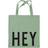 Design Letters Favorit Tote Bag Hey, Grøn