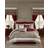 Madison Park Jelena Bed Linen Red (274.3x259.1cm)