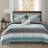 Madison Park Saben Bed Linen Blue, Grey (264.2x233.7cm)