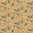 Rasch Tapet med farverige blomster, gul, non-woven