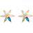 House of Vincent Aura Iridescence Earrings - Gold/Multicolour