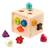 Battat Battat Shape Sorter for Toddlers, Kids Wooden Learning cube Sorting Toy 10 colorful Wood Shapes with Numbers count & Sort cube 1 Year