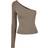 Urban Classics Asymmetric Long Sleeve Top - Olive Black