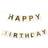 Hisab Joker Happy Birthday Flagguirlande Hvid