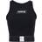 Nike Pro Dri-FIT Cropped Graphic Tank Top Women - Black/Dark Smoke Grey/White