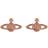 Vivienne Westwood Mini Bas Relief Earrings - Rose Gold/Pink