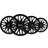 Sparco SPC1496BK Set Wheel Covers Roma 14-inch