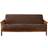 Sure Fit Soft Suede Futon Loose Sofa Cover Brown (190.5x137.2cm)