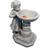 Design Toscano Georgina's Garden Gaze Child Bird Bath Stone