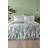 Paoletti Aaliyah Botanical Cotton Duvet Cover Pink, Green, White