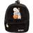 Concept One Line Friends Plush Mini Backpack, One Size Black Black One Size