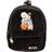 Line Friends Plush Mini Backpack, One Size Black Black One Size