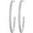 Edblad Glow Creoles Mini L Earrings - Silver/Transparent