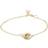 Snö of Sweden Connected Chain Bracelet - Gold/Transparent