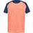Babolat Play Crew Neck Tee - Fluo Strike/Estate Blue