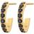 Edblad Glow Creoles Mini S Earrings - Gold/Black