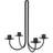 ferm LIVING Sway Black Candlestick 30.2cm