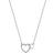 Hot Diamonds Togetherness Open Heart Pendant Necklace - Silver/Diamonds