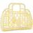 Sun Jellies Håndtaske Retro Basket Mini Gul
