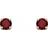 Elements January Stud Earrings - Gold/Garnet