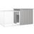 vidaXL 200x91x100 galvaniseret