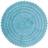 Design Imports DII Crochet Collection Vändbar Badmatta Rund 69,8 cm Diameter Cameo Blå
