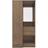 SECONIQUE Nevada Vanity 1 Door Rustic Oak Wardrobe 90x184cm