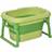 Homcom Baby Bath Tub Collapsible Non-Slip with Stool Seat Green