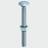 Timco M8 180mm Carriage Bolt With Hex Nut