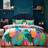Furn Coralina Abstract Duvet Cover Orange, Multicolour