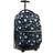 J World Sunrise 18" Rolling Backpack Night Bloom, Black Bloom