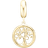 Christian Tree Of Life Charm Pendant - Gold/Transparent